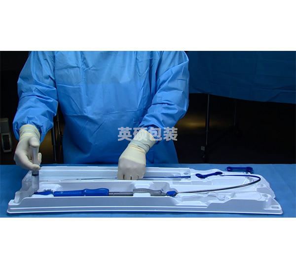 醫用吸塑盒供應商生產定制靜脈中心導管吸塑盒，HIPS材質白色